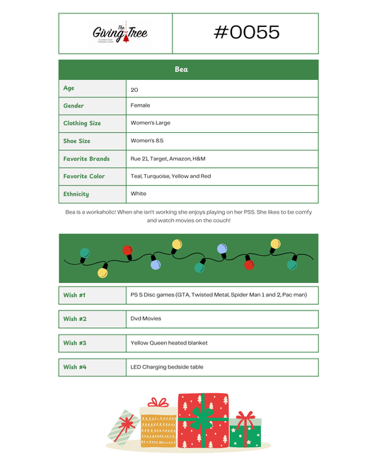 Giving Tree 2025 List #0055
