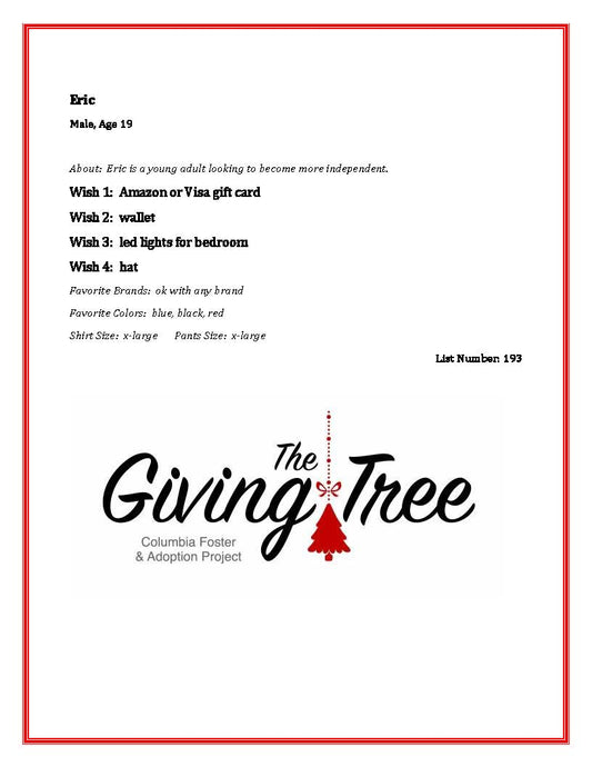 2024 Giving Tree List 193